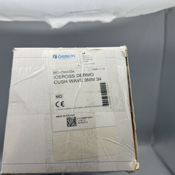 New Ossur Iceross Dermo Cush Wave Prosthetic Leg Liner - Size 34, 3MM - Picture 5 of 8